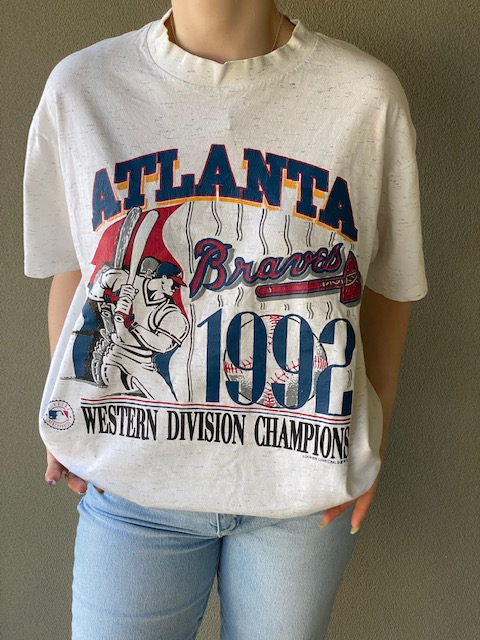 1992 Atlanta Braves White T-Shirt (L)