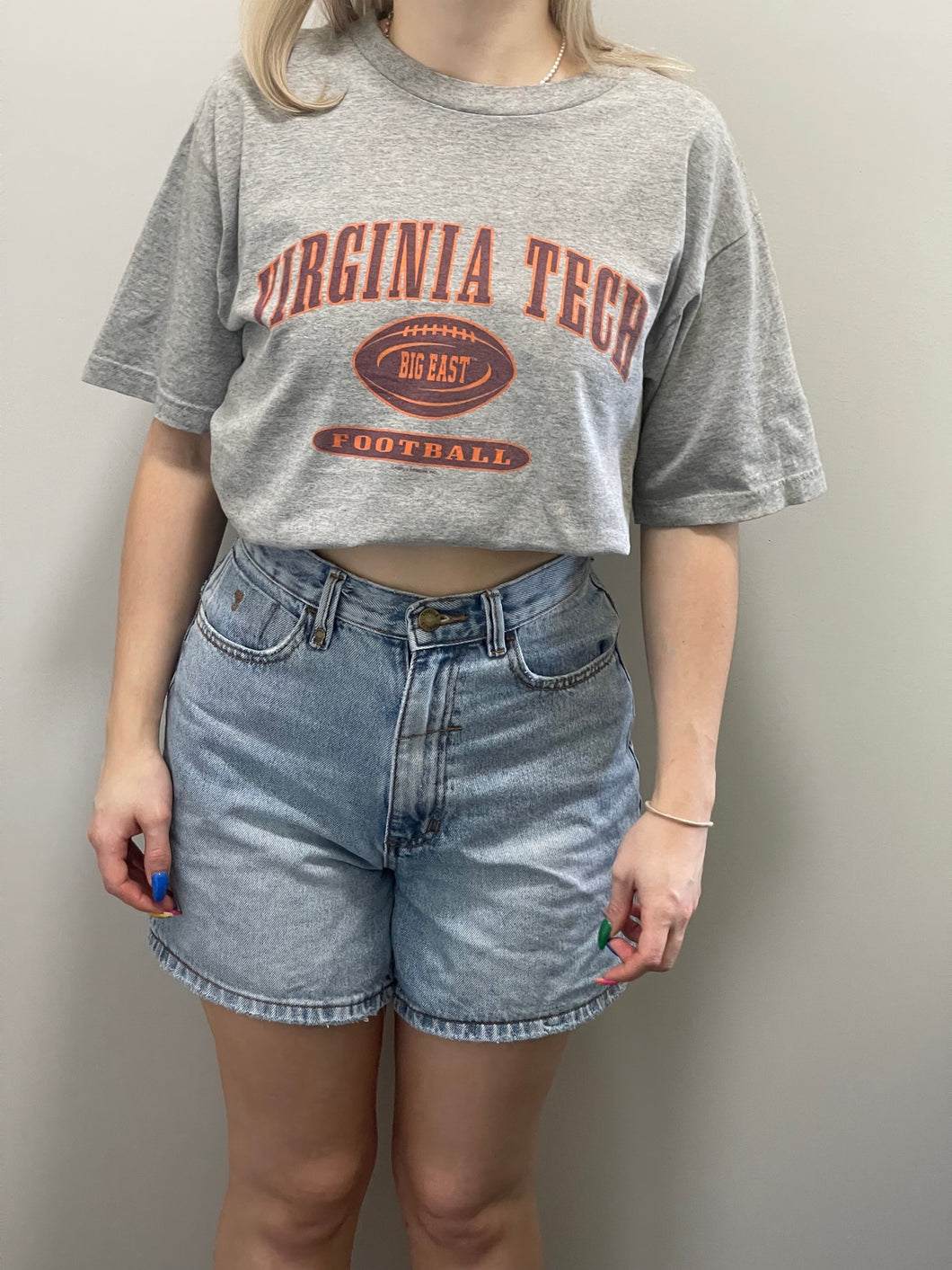 Virginia Tech Football Grey T-Shirt (M)