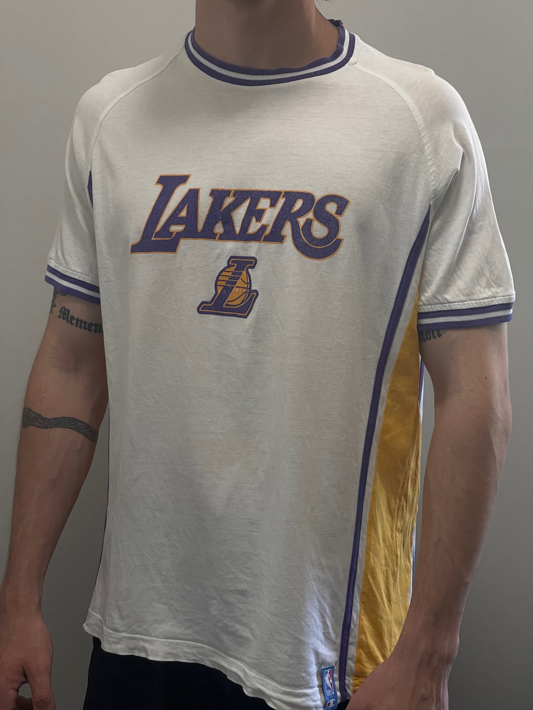 #8 Kobe Bryant Lakers White T-Shirt (L)