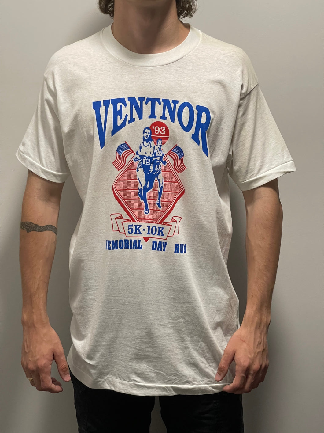 1993 Ventnor Memorial Day Run White T-Shirt (XL)