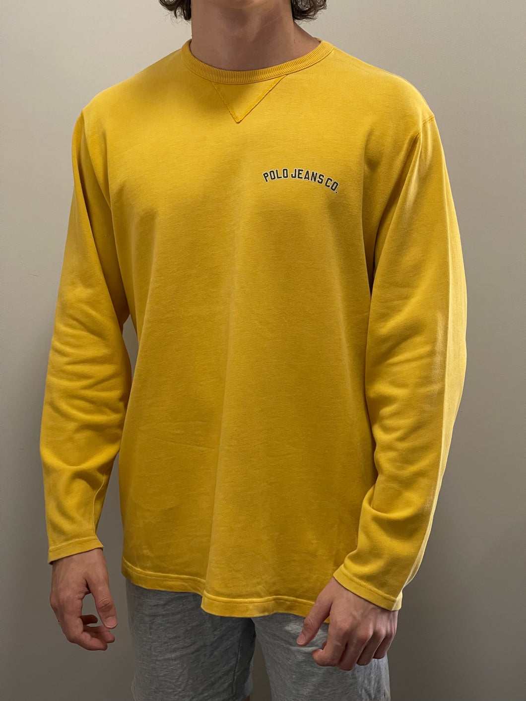 Ralph Lauren Yellow Crew neck Sweat (L)