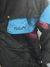 Load image into Gallery viewer, Puma Black/Blue/Maroon Full zip Jacket (XL)

